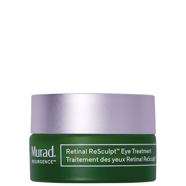 Discover the power of Murad Retinal ReSculpt Eye Lift Treatment, an advanced eye cream that combats deep-set lines and wrinkles. This formula visibly lifts and firms sagging eyelids while restoring elasticity for a youthful look. With a potent form of vitamin A, it's 2.5 times more effective than traditional retinal yet gentle on the delicate skin around the eyes. Enriched with resculpting gentian root and oat sugar extracts, it enhances lifting effects for a firmer appearance. For best results, gently pat around the orbital bone and onto the lid, avoiding the lash line.