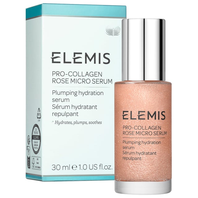 Discover the ELEMIS Pro-Collagen Rose Micro Serum, a luxurious dual-phase serum designed to provide intense hydration and rejuvenation for your skin. This innovative formula features over 7,000 rose micro droplets, delivering skin-quenching actives in the serum phase while the oil phase soothes and nourishes. Infused with clinically proven Red Algae, this serum offers three times more hydration than hyaluronic acid, alongside antioxidant-rich Rose Centifolia extract to enhance your skin’s barrier. Experience visibly plumper, firmer skin and reduction in fine lines and wrinkles in just 14 days. For optimal results, apply 1 to 2 pumps to dry, cleansed skin morning and evening. ELEMIS is committed to sustainability, sourcing all natural ingredients responsibly to protect our planet.
