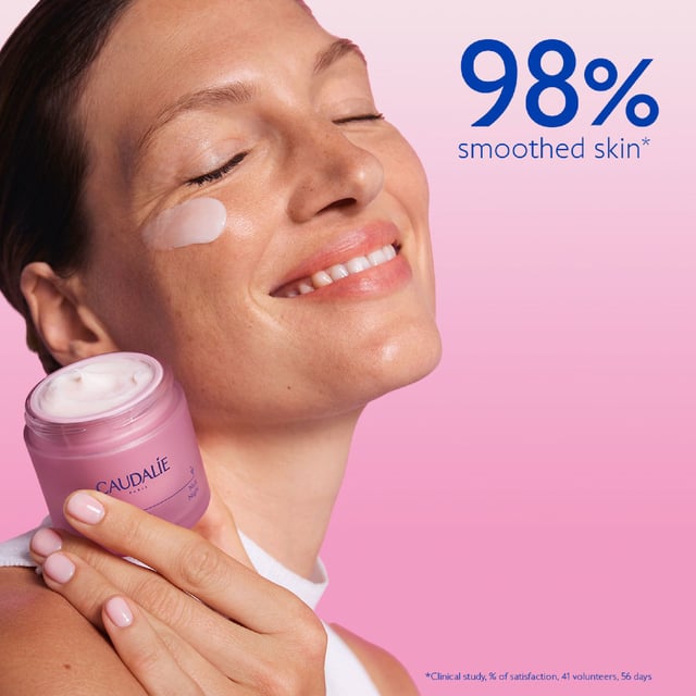 Transform your skin overnight with Caudalie's Resveratrol-Lift Firming Night Cream. This anti-aging formula features patented Resveratrol, vegan collagen, and hyaluronic acid for firmer skin and reduced wrinkles. Its rich texture nourishes your complexion while you sleep, leaving a smooth finish. Clinically tested, non-comedogenic, and made with 98% natural ingredients, this vegan cream is suitable for all skin types. Join Caudalie's sustainability efforts with refillable jars and help plant trees globally. Use it as the final step in your nightly skincare routine.