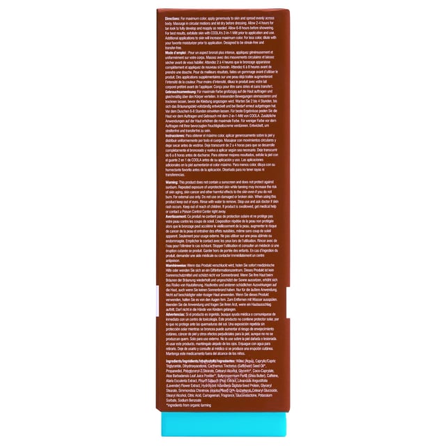 Achieve a radiant, sun-kissed glow with Coola's Body Care Sunless Tan Firming Lotion. This organic self-tanner provides a beautiful golden hue while nourishing and hydrating your skin with 99% natural ingredients. Infused with a delightful pina colada fragrance, this streak-free and transfer-resistant formula builds a gradual tan over several days. Enriched with moisturizing shea butter and caffeine, it helps your skin appear firmer and smoother. For best results, apply a quarter-sized amount, massage evenly, and let it develop for 2-4 hours before showering.