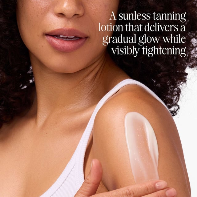 Achieve a radiant, sun-kissed glow with Coola's Body Care Sunless Tan Firming Lotion. This organic self-tanner provides a beautiful golden hue while nourishing and hydrating your skin with 99% natural ingredients. Infused with a delightful pina colada fragrance, this streak-free and transfer-resistant formula builds a gradual tan over several days. Enriched with moisturizing shea butter and caffeine, it helps your skin appear firmer and smoother. For best results, apply a quarter-sized amount, massage evenly, and let it develop for 2-4 hours before showering.