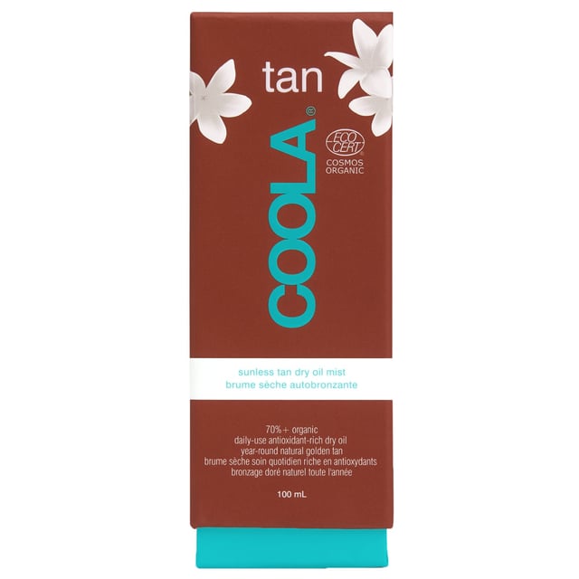 Achieve a beautiful, sun-kissed glow all year round with the COOLA Sunless Tan Dry Oil Mist. This self-tanning solution is crafted with certified organic ingredients, making it perfect for all skin types, including sensitive skin. Infused with hydrating organic Aloe Vera, it delivers moisture while natural tanning actives provide a stunning color. Antioxidants help protect your skin, ensuring a radiant, gradual tan that lasts up to three days. Enjoy the delightful tropical scent of coconut and pineapple as you apply. For best results, hold the sprayer 2-4 inches away, apply liberally, and rub gently in circular motions. Allow the tan to develop for 6-8 hours before showering, and remember to exfoliate beforehand for an even finish.