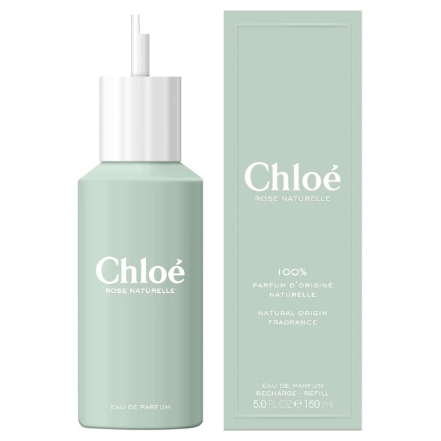 Discover the enchanting Chloé Rose Naturelle Eau de Parfum Refill, a luxurious floral fragrance for the modern woman. This captivating scent features organic rose as its hero ingredient, embodying nature's spirit with elegance. The perfume opens with fresh notes of cedrat essence and raspberry extract, leading to a heart of organic rose essence and delicate neroli. The base notes of cedar essence and mimosa add warmth, creating a harmonious blend. Packaged in a sustainable refill format made from 100% recycled aluminum, this vegan perfume reflects your commitment to the environment.