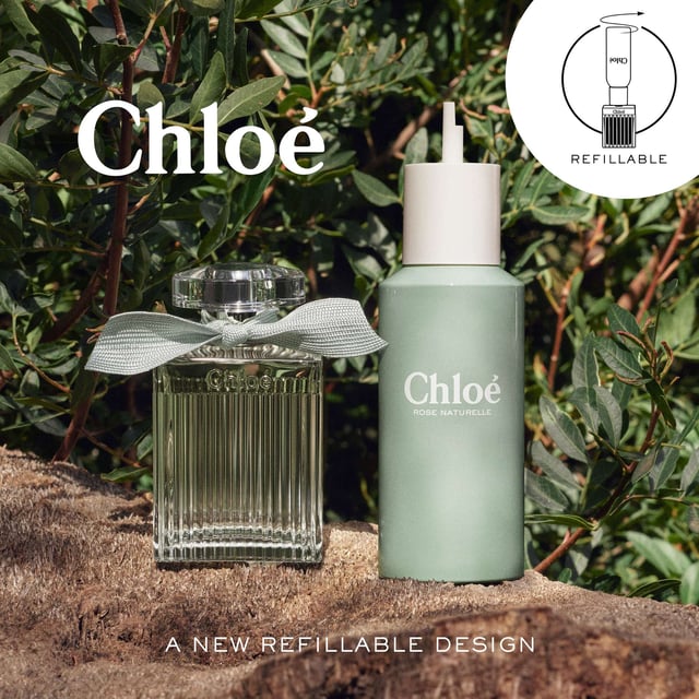 Discover the enchanting Chloé Rose Naturelle Eau de Parfum Refill, a luxurious floral fragrance for the modern woman. This captivating scent features organic rose as its hero ingredient, embodying nature's spirit with elegance. The perfume opens with fresh notes of cedrat essence and raspberry extract, leading to a heart of organic rose essence and delicate neroli. The base notes of cedar essence and mimosa add warmth, creating a harmonious blend. Packaged in a sustainable refill format made from 100% recycled aluminum, this vegan perfume reflects your commitment to the environment.