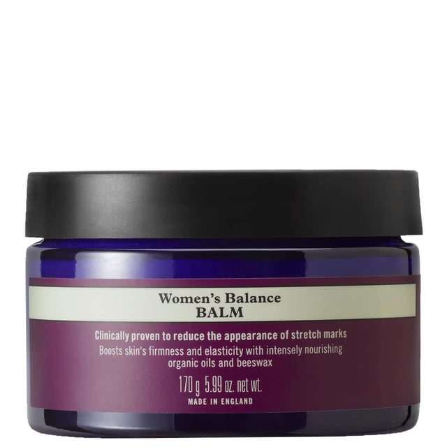Discover the power of Neal's Yard Remedies Women's Balance Balm, a luxurious 170g aromatherapeutic balm designed to visibly reduce the appearance of stretch marks from growth spurts and weight changes. This clinically proven formula enhances skin firmness and elasticity, enriched with organic oils like sweet almond and macadamia oil. Experience deep nourishment while calming your mind with a soothing blend of patchouli, geranium, rose, and frankincense. Join the movement towards sustainable beauty with Neal's Yard Remedies, a pioneer in organic health and beauty since 1981.