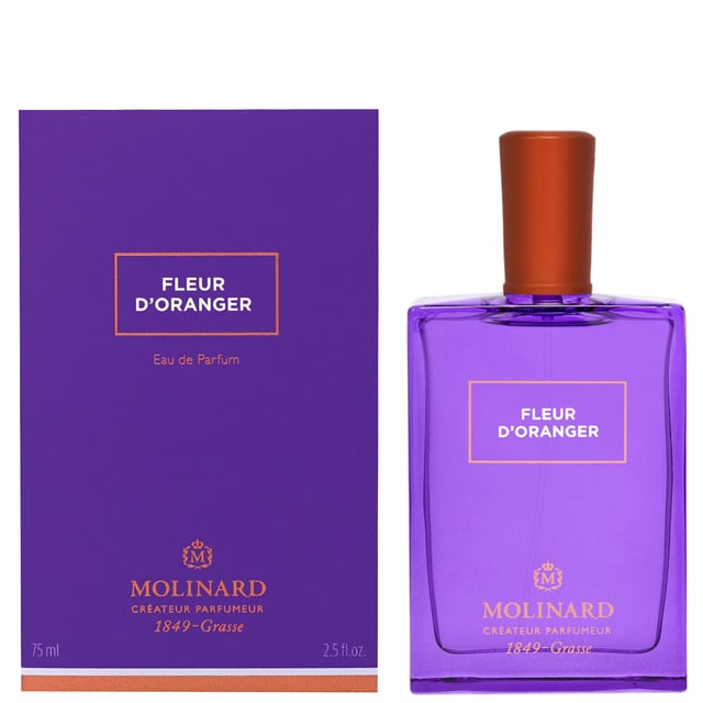 Molinard Exclusive Fleur D'Oranger Eau de Parfum Spray - Luxurious Floral Fragrance Discover the exquisite Molinard Fleur D'Oranger Eau de Parfum Spray, a luxurious fragrance from the esteemed Grasse perfumer, Molinard, established in 1849. This enchanting scent captures the essence of the Mediterranean with its soothing notes of orange blossom. The fragrance opens with a refreshing blend of bergamot and lavender, transitioning into a heart of neroli, rose, and jasmine, before settling into a warm base of orange blossom and musk. Perfect for those who appreciate high-quality, traditional perfumery, this fragrance is an ode to elegance and sophistication.