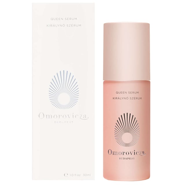 Unlock youthful skin with Omorovicza Budapest Queen Serum. This anti-ageing serum reduces wrinkle depth in 30 minutes, providing a firmer and radiant complexion. Infused with Mediterranean Microalgae, it offers a gentle retinol-like effect suitable for all skin types. Lithops Stem Cells enhance skin strength, while Chinese Leaf Extract lifts and smooths. Enjoy improved skin texture and reduced fine lines with this vegan-friendly formula free from harmful ingredients. Experience nature's transformative power with Omorovicza.