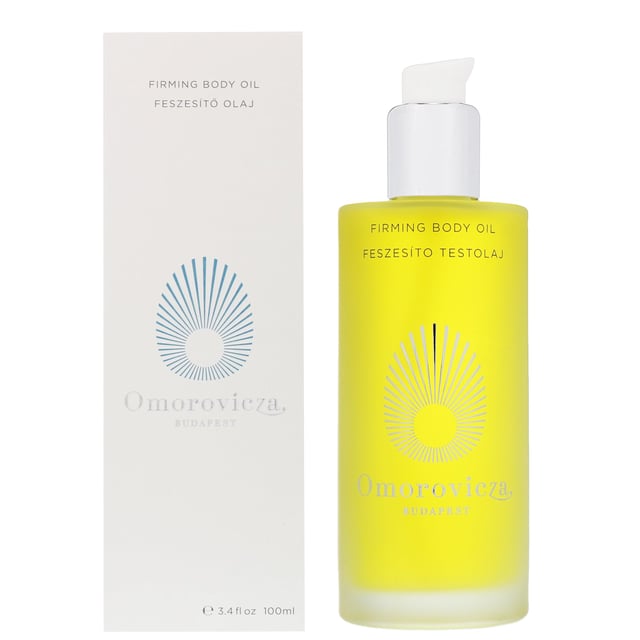 Experience the luxurious Omorovicza Firming Body Oil, an aromatic blend designed to tone and refine your skin. This exceptional body oil minimizes the appearance of stretch marks while deeply hydrating and restoring elasticity. Infused with plum almond oil for enhanced suppleness, vitamin A and apricot kernel oil for a soft touch, and calendula oil for skin restoration, it also features vitamin E to support collagen production and protect against free radicals. Perfect for vegans and suitable for sensitive, dry, oily, and combination skin types. Free from parabens, silicones, and artificial additives, this body oil promises a radiant, healthy glow. To use, simply massage a small amount into your skin or apply to hair for added shine.