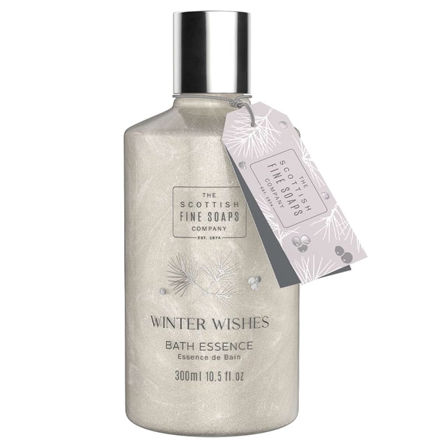 Immerse yourself in the enchanting aroma of Winter Wishes with this shimmering Bath Essence from the Scottish Fine Soaps Company. Perfect for the festive season, this luxurious bath essence transforms your bathing experience into a serene escape, filling your bathroom with a delightful scent that evokes the spirit of winter. Treat yourself or gift it to a loved one for a pampering experience that soothes the body and uplifts the spirit.