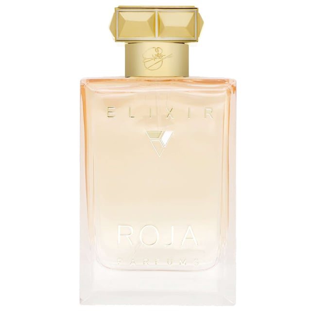 Discover the enchanting Roja Parfums Elixir Pour Femme, a luxurious fragrance that embodies femininity. It opens with zesty bergamot, leading into a heart of exquisite Rose de Mai and Jasmin de Grasse, complemented by notes of geranium and ylang-ylang. The warm base features a blend of cinnamon, cedar, sandalwood, vanilla, and musk, creating a sensual scent that lingers beautifully. Perfect for the modern woman who embraces her strength and elegance.