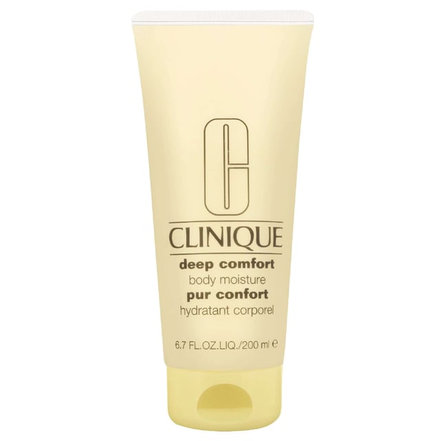 Experience luxurious hydration with Clinique Deep Comfort Body Moisture Cream. This rich, creamy formula is designed to deliver soothing moisture and comfort to your skin. Infused with Vitamin E, it nourishes and protects your skin while absorbing quickly without leaving any greasy residue. Perfect for daily use, simply apply generously to towel-dried skin after your shower or bath, and enjoy the soft, supple feel of deeply hydrated skin. Elevate your body care routine with Clinique for a pampering experience.