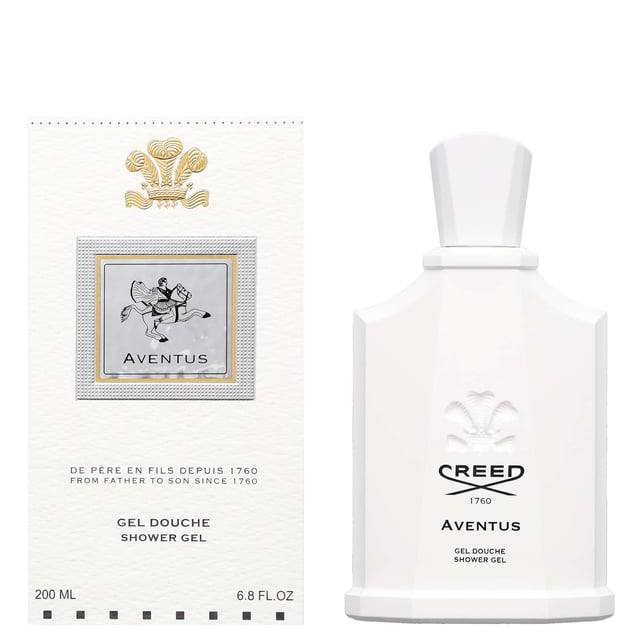 Experience luxury with Creed Aventus Bath and Shower Gel, a modern fragrance inspired by an emperor. Launched in 2010 for Creed's 250th anniversary, this gel embodies confidence. Enjoy a refreshing blend of top notes like blackcurrant, bergamot, apple, and pineapple. The heart features a mix of earthy notes and florals such as rose, jasmine, and patchouli. A rich base of oak moss, ambergris, and vanilla leaves a lasting impression. Transform your shower into a regal experience with Creed Aventus.