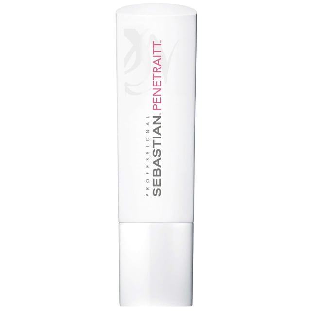Revitalize your hair with Sebastian Professional Penetraitt Strengthening and Repair Conditioner, specially formulated for very damaged hair. This powerful conditioner features an active rescue system that penetrates deep into the hair shaft, repairing and reconstructing its health for a robust, silky-soft finish. Essential for restoring strength, it shields against stress from chemical treatments and heat damage. Enjoy color-safe, deep conditioning that fortifies your hair with every use. For best results, apply to wet hair, massage through to the ends, and rinse thoroughly.