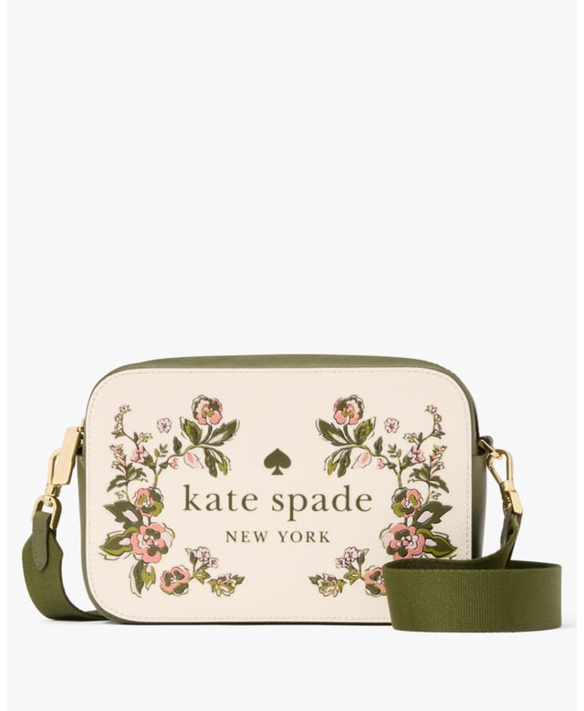 Oh Snap Floral Camera Bag, Oh Snap Forest Blooms Printed Mini Camera Bag, Fits Largest Iphone, Slip Pocket, Back Slip Pocket,  Length: 19.00 Cm,  Width: 6.00 Cm,  Height: 13.00 Cm