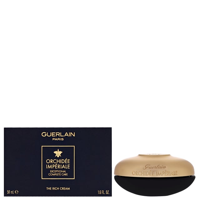 Discover the luxurious Guerlain Orchidée Impériale Rich Cream, an ultra-nourishing moisturiser that melts into your skin. Infused with innovative Gold Orchid Technology, this cream provides hydration, leaving your complexion smooth and comfortable all day. It visibly reduces fine lines and wrinkles, ideal for dry and mature skin. For best results, apply morning and evening on cleansed skin, gently massaging from the center of your face outwards until fully absorbed. Experience the transformative power of Guerlain for radiant, youthful skin.