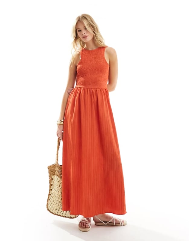 Dresses by ASOS DESIGN Warm-weather 'drobe: loading Crew neck Sleeveless style Tie-back fastening Regular fitSold By: Asos