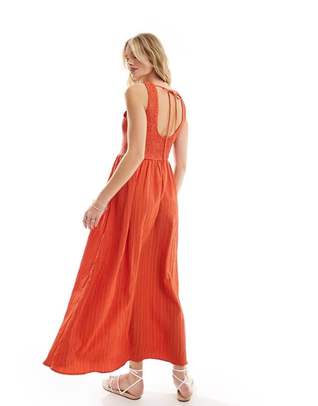 Dresses by ASOS DESIGN Warm-weather 'drobe: loading Crew neck Sleeveless style Tie-back fastening Regular fitSold By: Asos