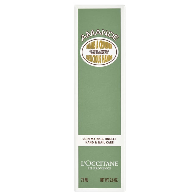 Experimenta la lujosa hidratación de la Crema de Manos Deliciosas de Almendra de L'OCCITANE, enriquecida con leche de almendra nutritiva y aceite de almendra dulce proveniente de Provenza. Esta fórmula ligera se absorbe rápidamente, proporcionando una hidratación duradera mientras realza la belleza natural de tu piel. Perfecta para piel normal a seca, suaviza y alisa las manos, dejándolas visiblemente radiantes. Además, esta crema ayuda a fortalecer las uñas y a suavizar las cutículas, convirtiéndola en una parte esencial de tu rutina diaria de cuidado de la piel. Disfruta de la bondad de la naturaleza para unas manos bellamente hidratadas.