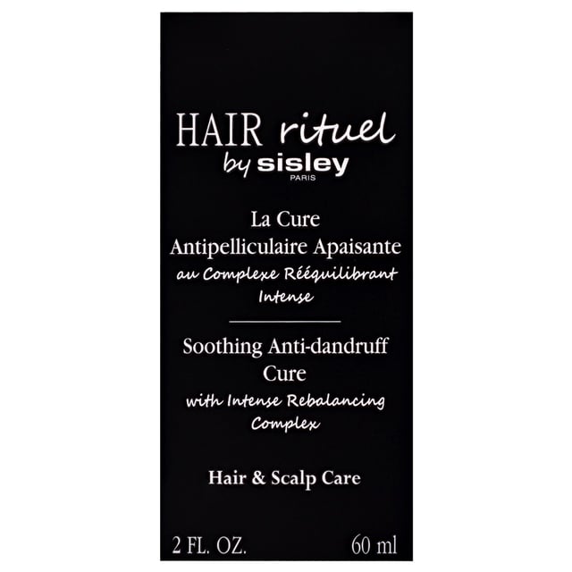 Discover the Sisley Hair Rituel Soothing Anti-Dandruff Treatment Cure, designed to provide targeted relief for your hair and scalp. This innovative treatment addresses dandruff's root causes, restoring balance and comfort. Enriched with a blend of sage, celery seed, and verbena oil, it soothes irritation and promotes a healthier scalp. Provitamin B5 enhances hair strength and volume. For best results, apply 4 pipettes section by section, massage gently without rinsing, and use three times a week for three weeks. If contact with eyes occurs, rinse thoroughly.
