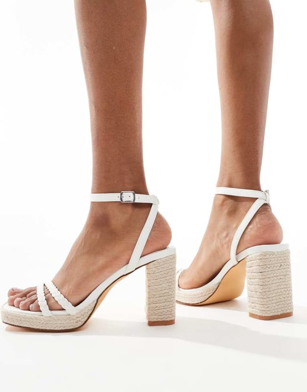 Shoes by Glamorous Style with sunshine Ankle strap Pin-buckle fastening Open toe Platform sole High block heelSold By: Asos