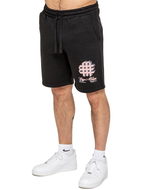 Stay stylish and comfortable with the Enzo Milano Men's Printed T-Shirt & Shorts Set. The cotton T-shirt features a bold puff print on the front and back, with a ribbed crew neck and regular fit for all-day ease. Paired with fleece-lined shorts, this set is perfect for casual days. The shorts offer a regular fit, elasticated waistband with drawstring, side pockets, and a matching puff print graphic for a standout look.