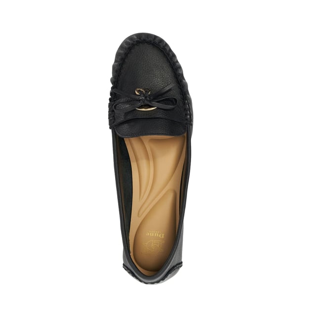 Comfortable and stylish, our Grovers leather moccasins feature an ornate bow trimmed with a gold logo and round jewelled charm. With a cushioned insole, slip them on for a casual day out or dress them up for smarter moments.