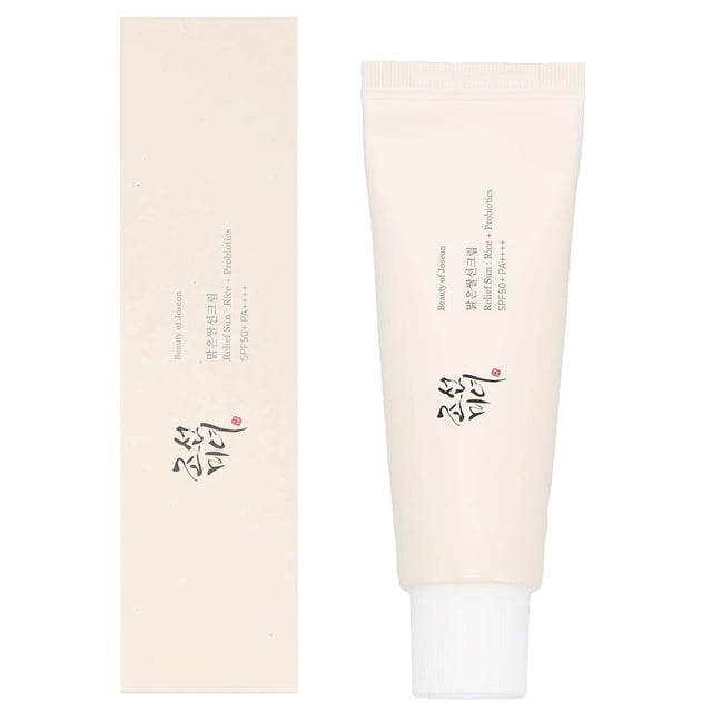 Discover the Beauty of Joseon Rice Sunscreen, a lightweight and non-greasy formula packed with 30% Rice Extract and prebiotics. This organic sunscreen offers SPF50+ PA++++ protection, ensuring your skin stays shielded from harmful UV rays. Its quick-absorbing texture leaves no white cast, providing a radiant and hydrated finish that feels just like a soothing moisturiser. Perfect for all skin types, this cruelty-free sunscreen not only protects but also nourishes your skin, making it an essential addition to your daily skincare routine.