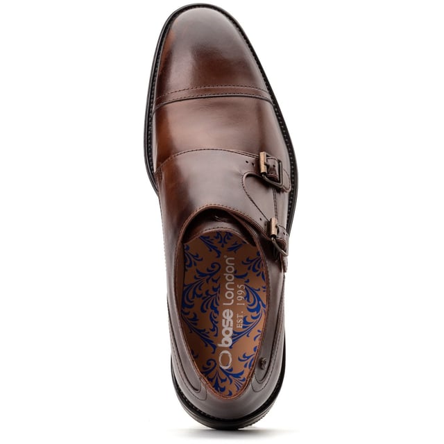 Up your style with Base London's 'Taper' double monk shoes. Crafted from quality leather, with an Ortholite insole and grippy rubber out-sole, they combine comfort and class. Perfect for shutting down the boardroom or owning the wedding dance floor.