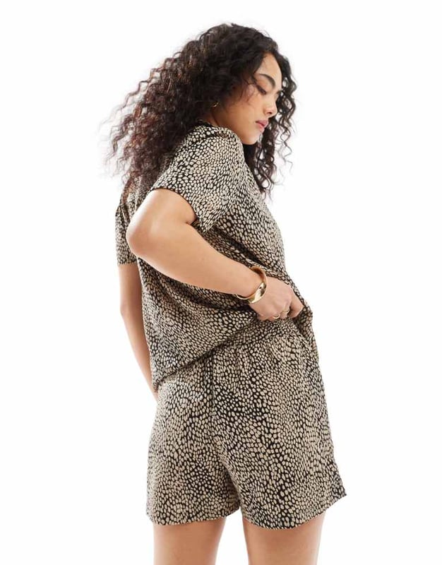 Shorts by JDY Part of a co-ord set Top sold separately High rise Drawstring waistband Regular fitSold By: Asos