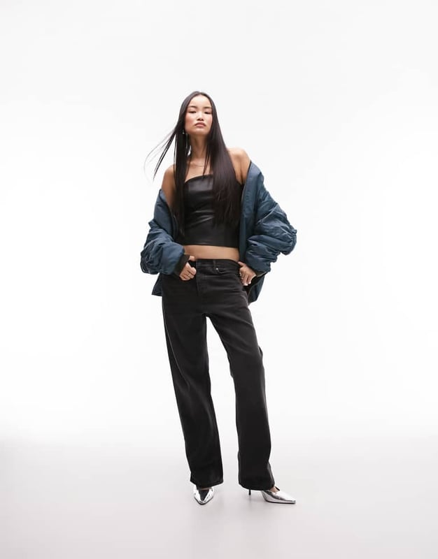 Tops by Topshop Welcome to the next phase of Topshop Bandeau style Zip side Slim fitSold By: Asos