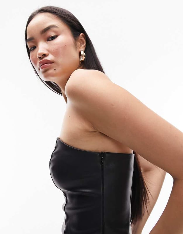 Tops by Topshop Welcome to the next phase of Topshop Bandeau style Zip side Slim fitSold By: Asos