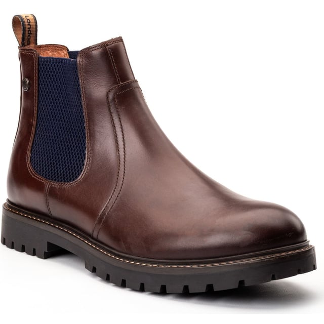 Base London Zinc Leather Men's Brown Boots Classic Chelsea, rugged upgrade. The Zinc Boot features rich pull-up leathers, an elasticated gusset, and a nylon pull-tab for easy wear. A cleated rubber sole adds grip, while the Ortholite insole keeps things comfy. Smart, sturdy, effortless.