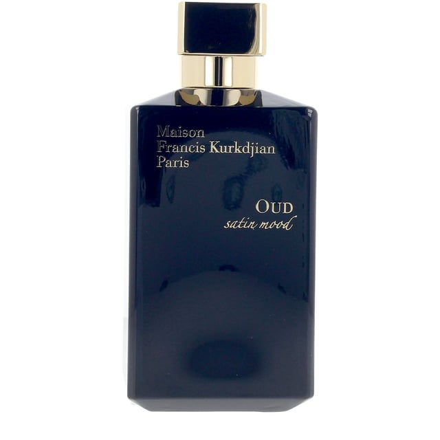 Oud Satin Mood Edp Vapo 200 ml Experience the luxurious Oud Satin Mood Eau de Parfum Spray by Maison Francis Kurkdjian. This unisex fragrance envelops you in a rich, woody, and ambery scent that invites you to savor each moment. The enchanting violet accord leads to an opulent heart of oud wood and exquisite Damascena rose, culminating in a warm, comforting vanilla amber base. Designed to caress your skin like a cherished fabric, this fragrance is a tribute to timeless elegance. Perfect for any occasion, let Oud Satin Mood transform your presence into a captivating experience.