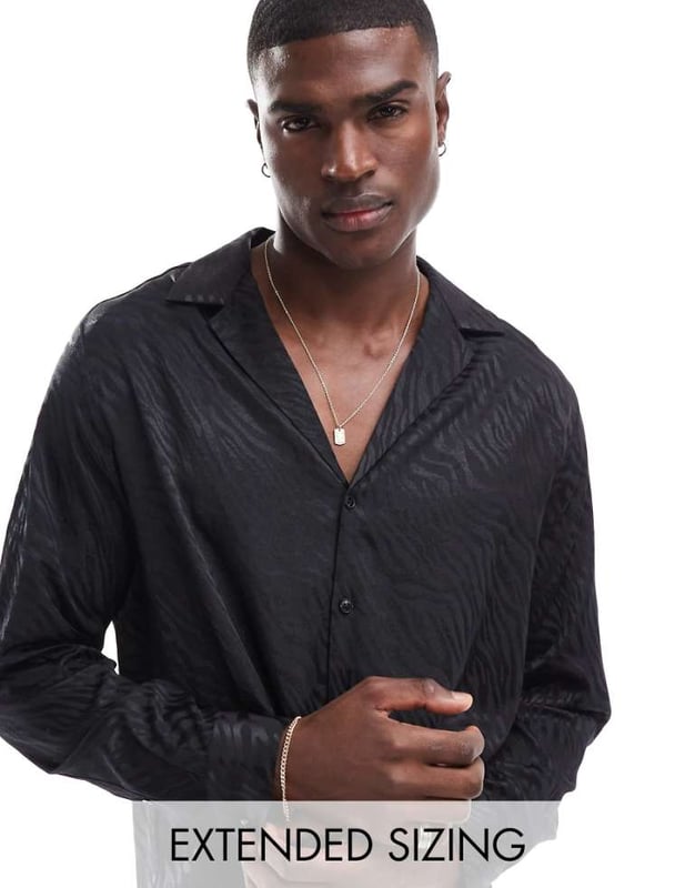 Shirts by ASOS DESIGN May cause compliments Revere collar Button placket Long sleeves Relaxed fitSold By: Asos