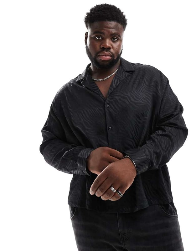Shirts by ASOS DESIGN May cause compliments Revere collar Button placket Long sleeves Relaxed fitSold By: Asos