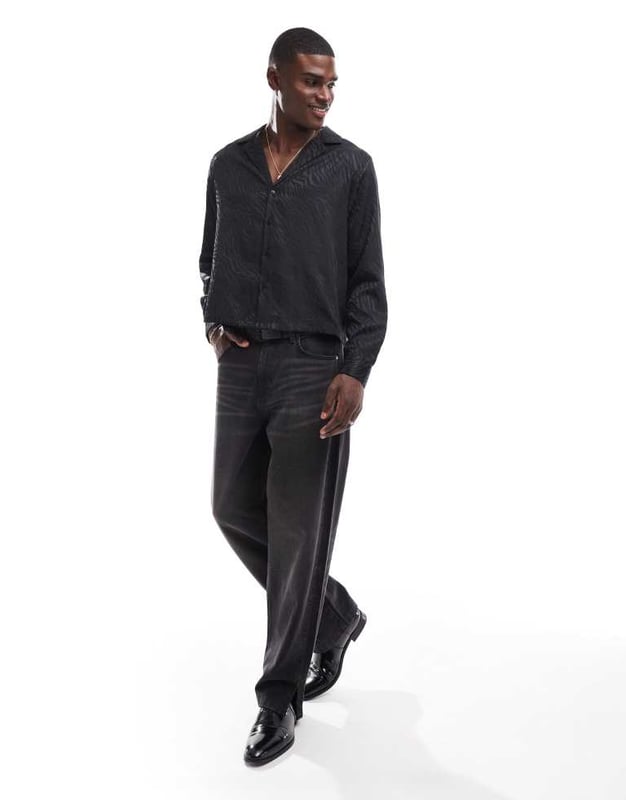 Shirts by ASOS DESIGN May cause compliments Revere collar Button placket Long sleeves Relaxed fitSold By: Asos