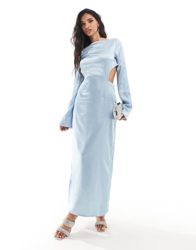 Dresses by Kaiia Occasions made easy High neck Long sleeves Open, tie back Zip-side fastening Regular fitSold By: Asos