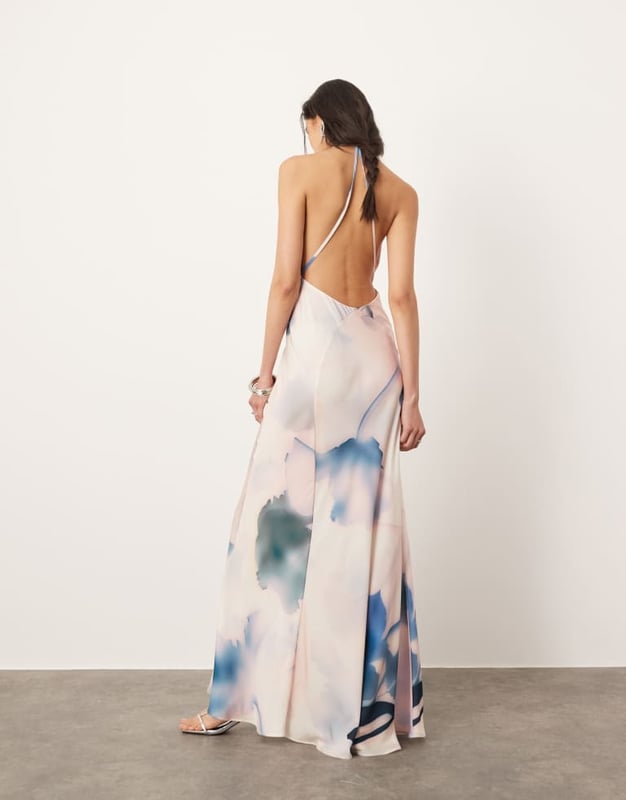 Dresses by ASOS EDITION Double-tap worthy Floral design Cowl neck Sleeveless style Open back Slim fitSold By: Asos