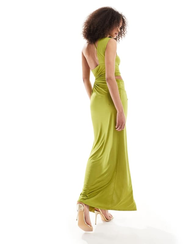 slim fit dress slacks ASOS DESIGN twist front bias satin maxi dress with gold hardware in ol –  VinNews Recommendations