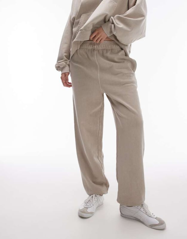 Trousers & Leggings by Topshop This is Topshop Hoodie sold separately Elasticated waistband Functional pockets Elasticated cuffs Regular, tapered fitSold By: Asos