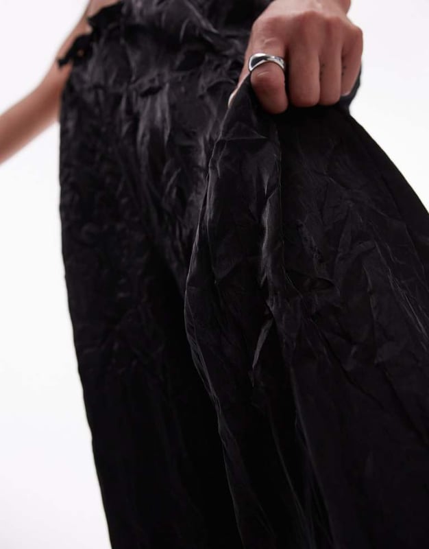 Trousers & Leggings by Topshop This is Topshop Crinkle finish High rise Drawstring waistband Relaxed fitSold By: Asos
