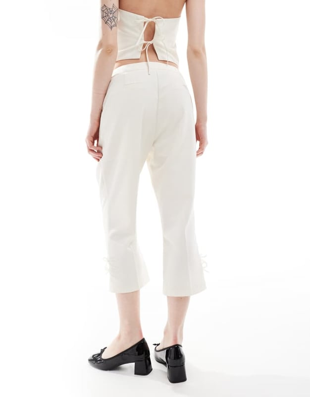 Trousers & Leggings by Reclaimed Vintage  Waistcoat sold separately Low rise Concealed fly Side pockets Regular fitSold By: Asos