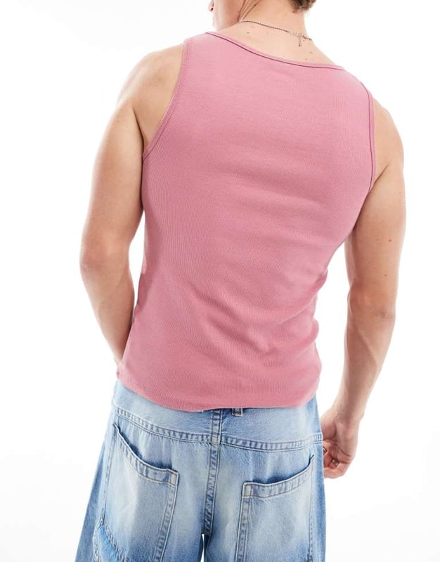 ASOS DESIGN essential 3 pack muscle fit rib vests in multiple colours T-Shirts & Vests by ASOS DESIGN Take it back to basics Pack of three Plain design Round neck Racer back Muscle fitSold By: Asos