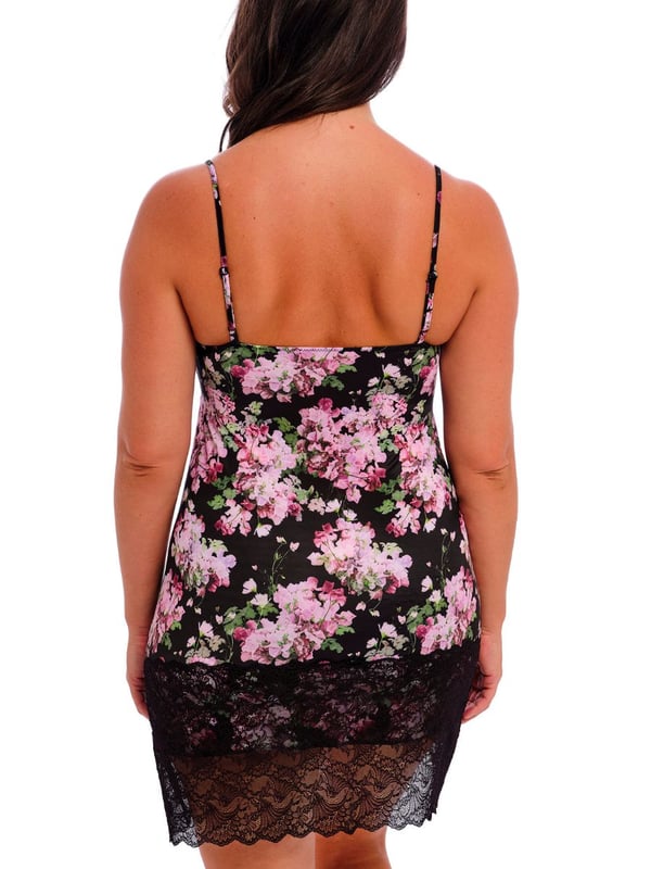 Fantasie Lucia Chemise. Lightweight chemise style nightdress with lace trim cups, a deep lace hem  and adjustable spaghetti straps. The product is recommended as gentle wash only.