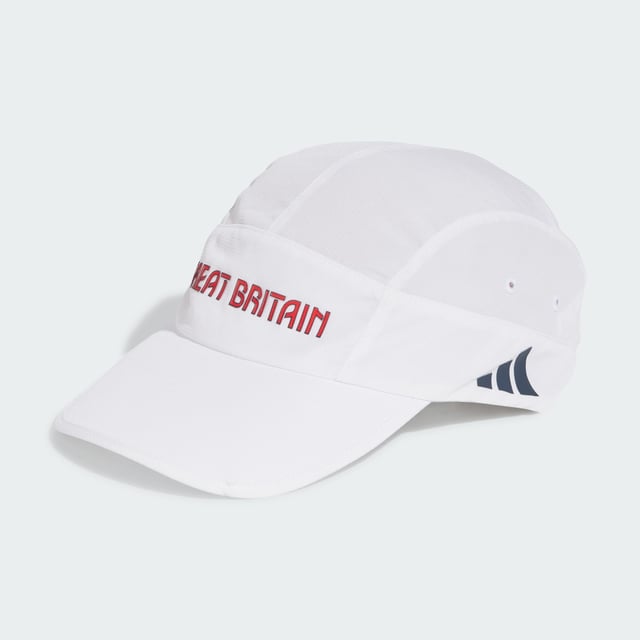 Team GB Running Cap Stay cool as you clock up the miles in this Team GB running cap from adidas. Whether you're hitting the track or pounding the pavement, this cap will keep you cool and focused thanks to HEAT.RDY and a visor that can flip up to offer more airflow. Printed team details show you proudly back UK sport.This product is made with at least 50% recycled materials. By reusing materials that have already been created, adidas help to reduce waste and our reliance on finite resources and reduce the footprint of the products adidas make. - 100% polyester (recycled) - HEAT.RDY - Adjustable brim - Adjustable back closure - Reflective details - Team GB screenprinted graphics Shipped by adidas