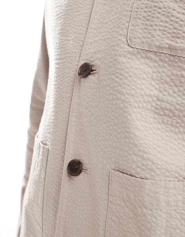 Co-ords by Selected Homme Part of a co-ord set Trousers sold separately Notch collar Button placket Functional pockets Regular fitSold By: Asos