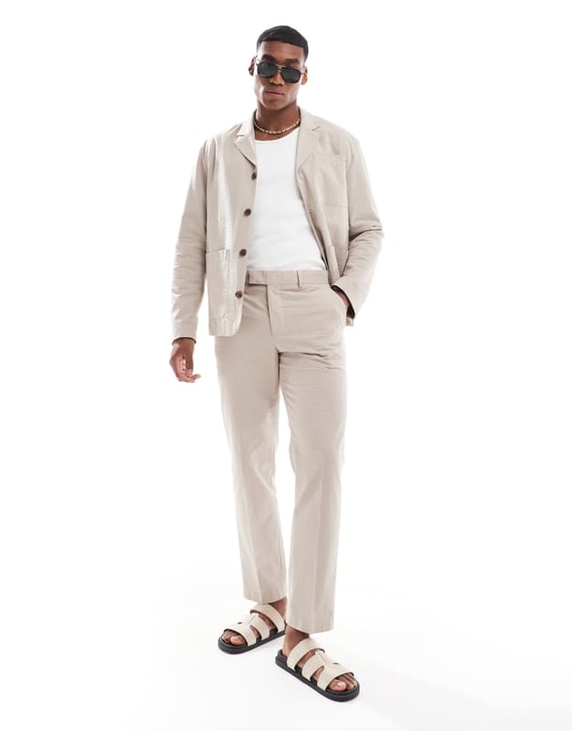 Co-ords by Selected Homme Part of a co-ord set Trousers sold separately Notch collar Button placket Functional pockets Regular fitSold By: Asos