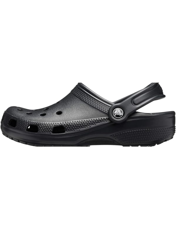Step into comfort with the Croc Classic Clog, designed for everyday wear and outdoor adventures. Made from fully molded Croslite  material, these clogs offer lightweight cushioning and a custom fit that molds to your foot with excellent arch support. Ventilation ports provide breathability and help water and debris drain away, making them perfect for the beach or boat. With a secure heel strap, quick-drying design, and non-marking soles, these clogs are as practical as they are comfortable.