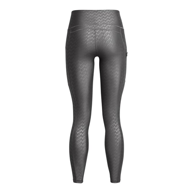 Geef je look tijdens het trainen een level omhoog met deze dames Emboss Tights van Under Armour. Exclusief bij JD in een grijze kleur, is deze nauwsluitende panty gemaakt met UA's HeatGear stof voor zacht en rekbaar comfort dat helpt bij het herstel. De tailleband is hoog en heeft een antisliplaag voor ondersteuning, terwijl zweetafvoerende eigenschappen je koel houden. De panty heeft een klein zakje om je essentials bij de hand te houden en is afgewerkt met het UA-logo op de dij.