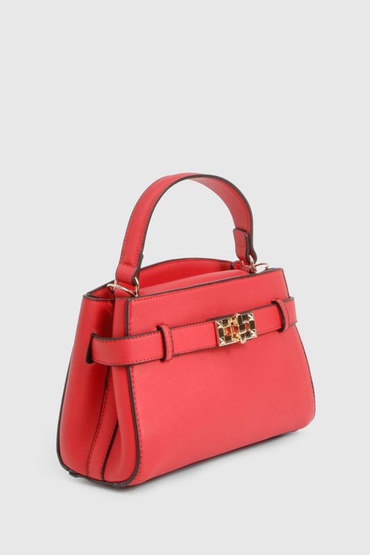 Structured mini bag with elegant buckle strap detail across the front
        Sophisticated gold-tone hardware adds a touch of glamour
        Practical top handle for easy carrying
        Compact yet spacious interior with organised compartments
        Versatile design perfect for day-to-night transitions
    
    This chic Buckle Strap Detail Mini Bag from Boohoo is the ultimate accessory for your night out ensemble. The structured silhouette creates a polished look while the distinctive buckle detail adds character to this compact piece. Despite its mini size, the bag offers surprising functionality with interior compartments to keep your essentials organised. Style with a crisp white crop top and high-waisted shorts for casual drinks, or pair with your favourite bodycon dress and strappy heels when hitting the club. The top handle design allows for effortless carrying while dancing the night away. This versatile piece works brilliantly for everything from casual meet-ups with friends to more glamorous evening occasions, ensuring you'll always have the perfect finishing touch for your going-out wardrobe.